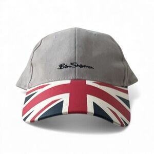 Ben Sherman Gray Cap with Union Jack Design
